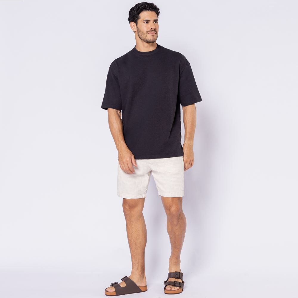Bermuda Masculina Alfaiataria Com Textura Marc Alain
