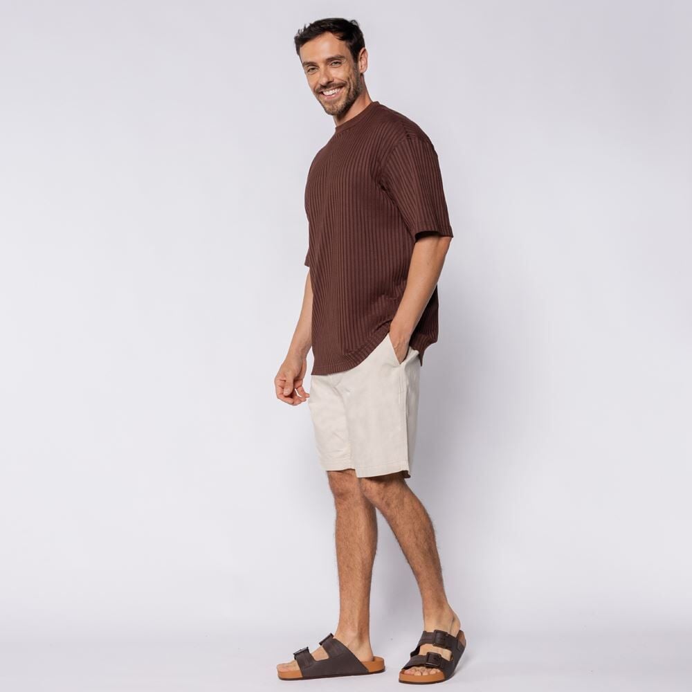 Bermuda Masculina Em Linho Marc Alain