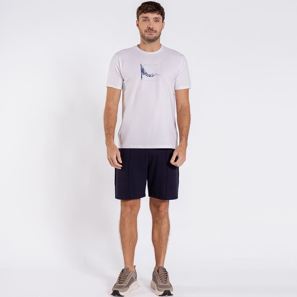 Bermuda Masculina Em Malha Piquet Marc Alain