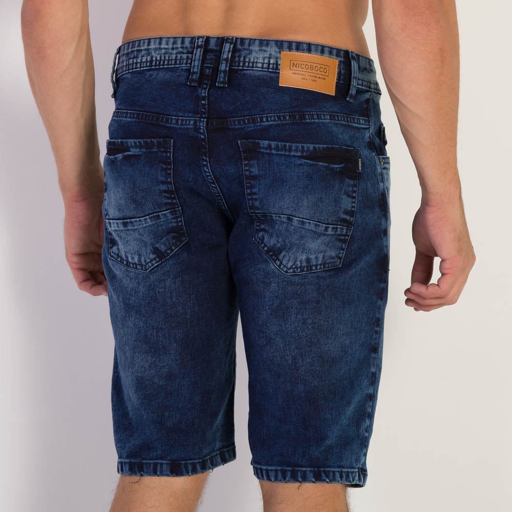 Bermuda Masculina Jeans Slim Nicoboco