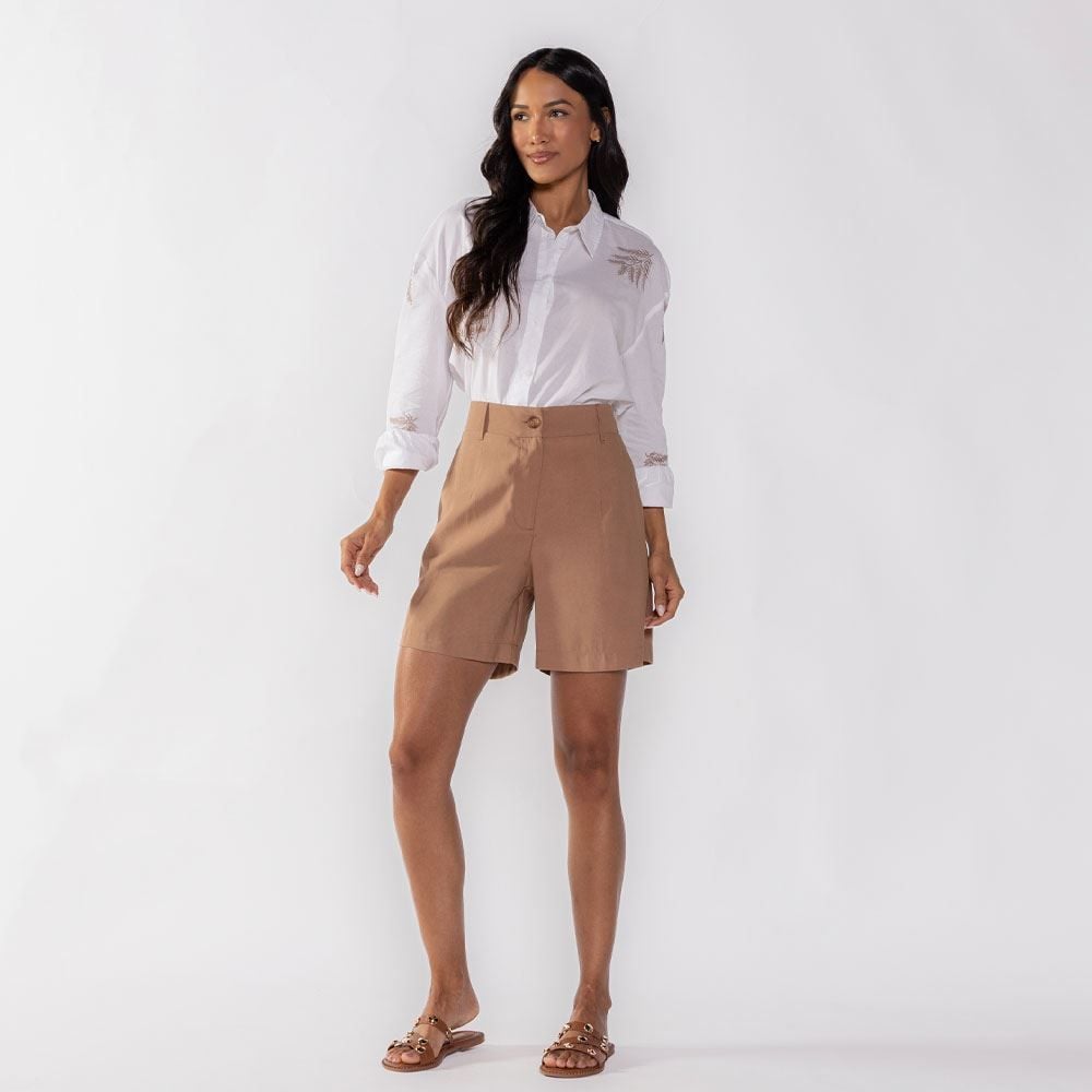 Bermuda Feminina De Alfaiataria Patricia Foster