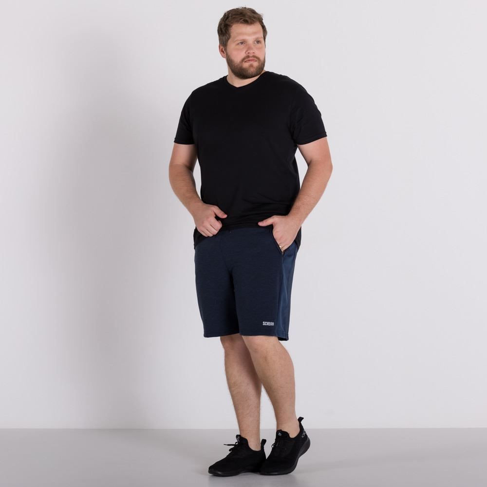Bermuda Plus Size Bolsos com Zíper Scream