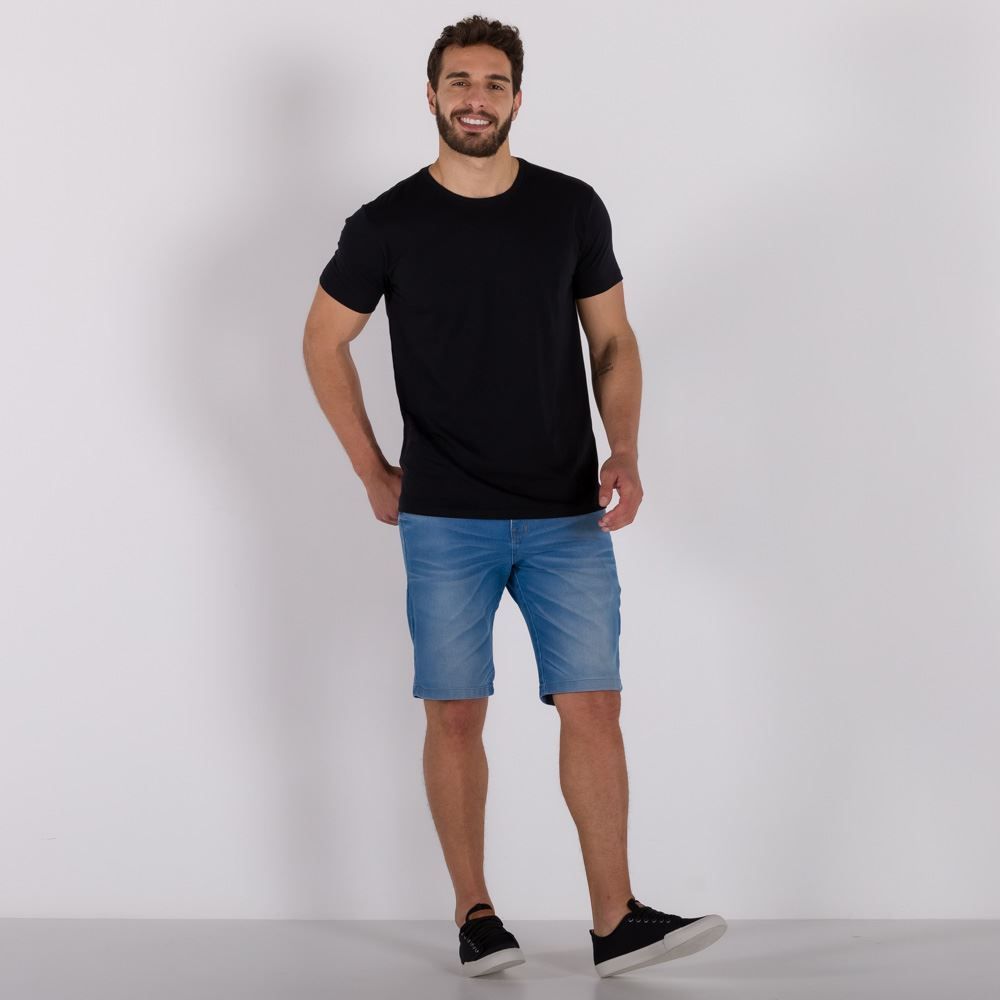 Bermuda Skinny Bigodes Rock&Soda