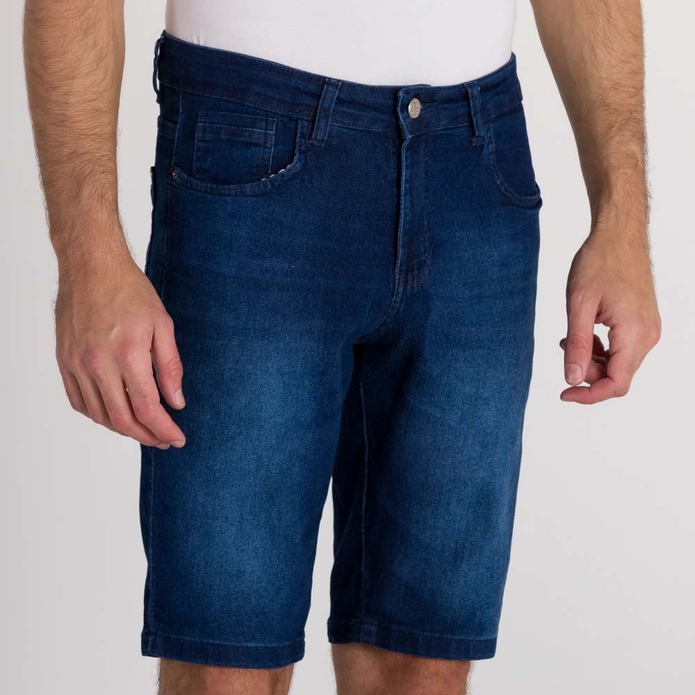 Bermuda Slim Escura Marc Alain