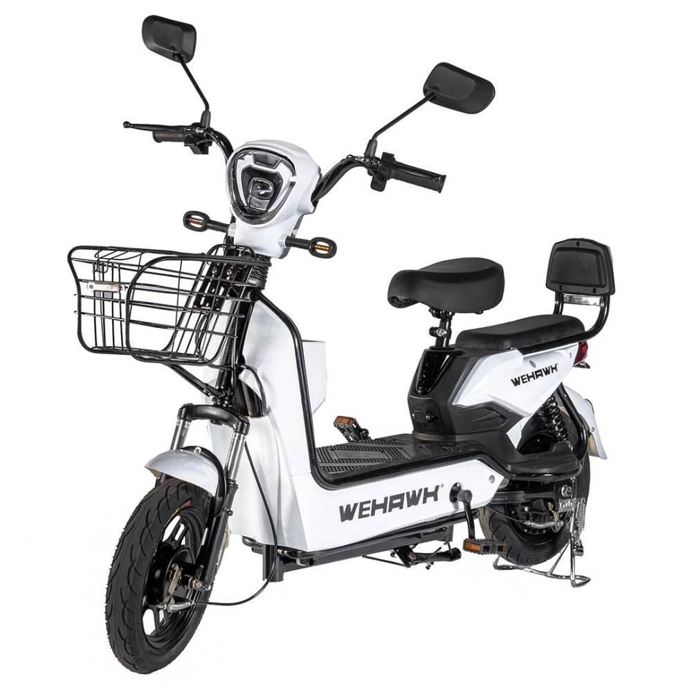 Bicicleta Elétrica Wehawk Basket Wx-03 500W Com Bateria 48V Branca - 189963
