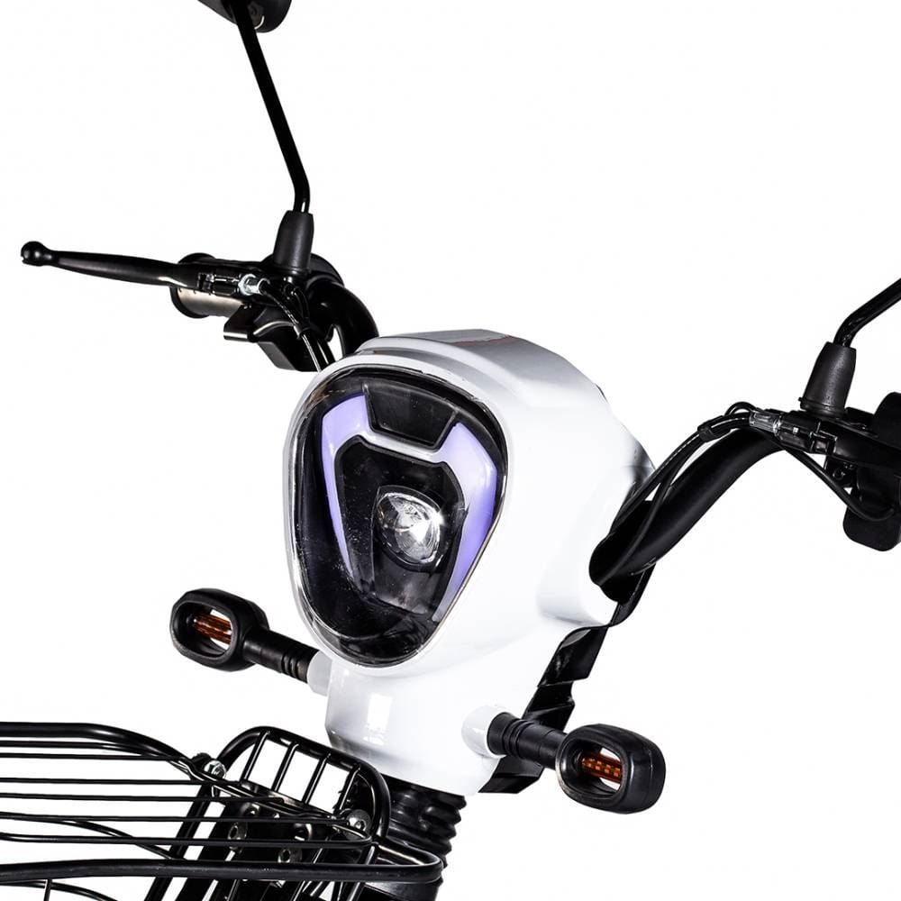 Bicicleta Elétrica Wehawk Basket Wx-03 500W Com Bateria 48V Branca - 189963