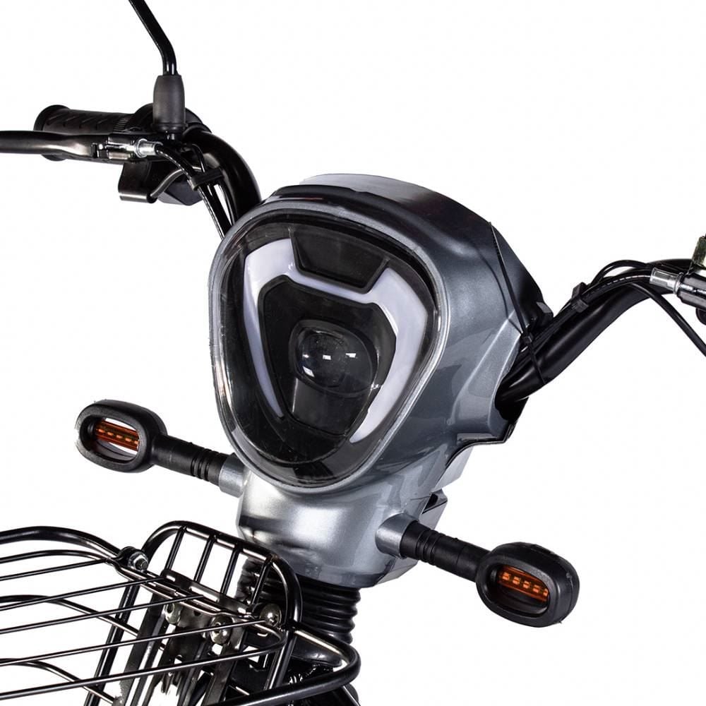 Bicicleta Elétrica Wehawk Basket Wx-03 500W Com Bateria 48V Cinza - 258325