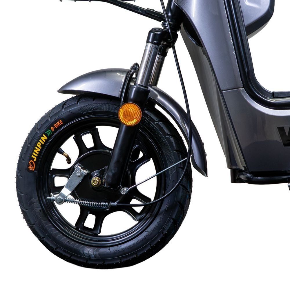 Bicicleta Elétrica Wehawk Wx-03 Basket 800W Bateria 48V - Cinza