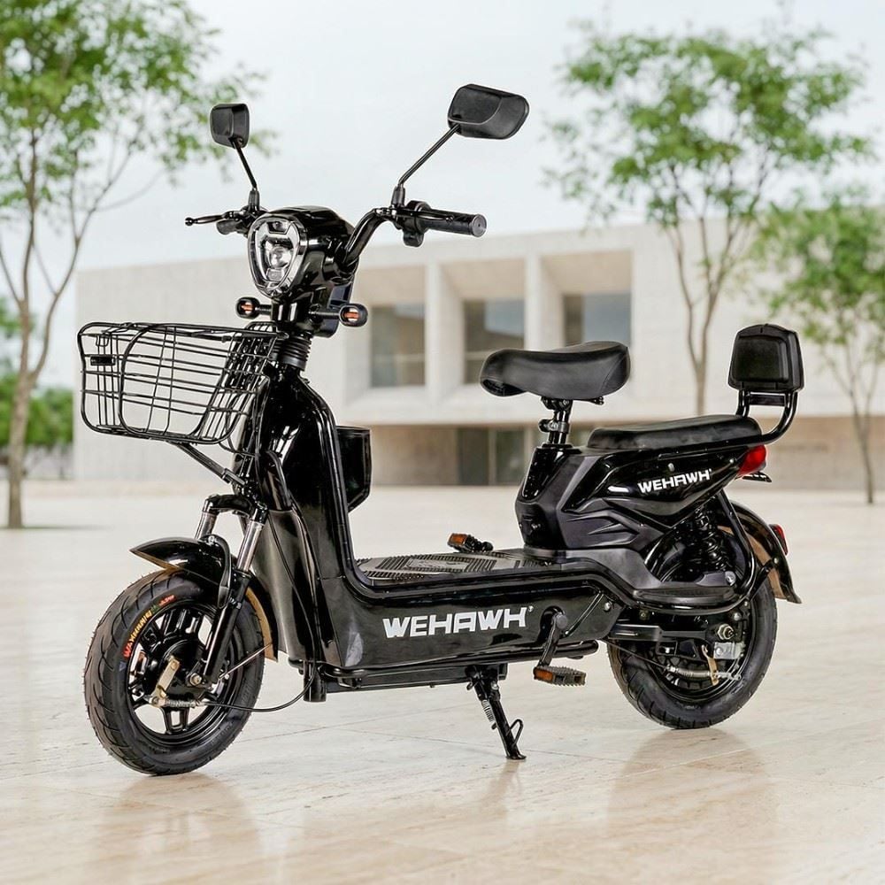 Bicicleta Elétrica Wehawk Wx-03 Basket 800W Bateria 48V - Preto
