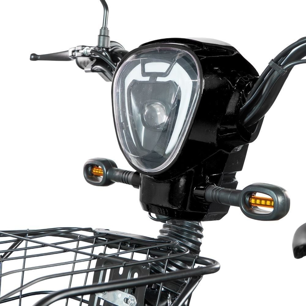 Bicicleta Elétrica Wehawk Wx-03 Basket 800W Bateria 48V - Preto