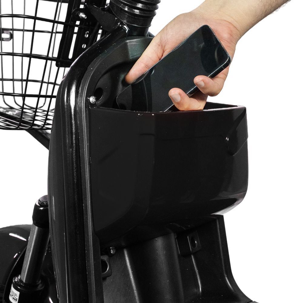 Bicicleta Elétrica Wehawk Wx-03 Basket 800W Bateria 48V - Preto