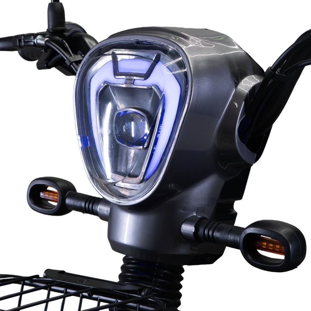 Bicicleta Elétrica Wehawk Wx-03 Basket 800W Bateria Lítio 48V - Cinza