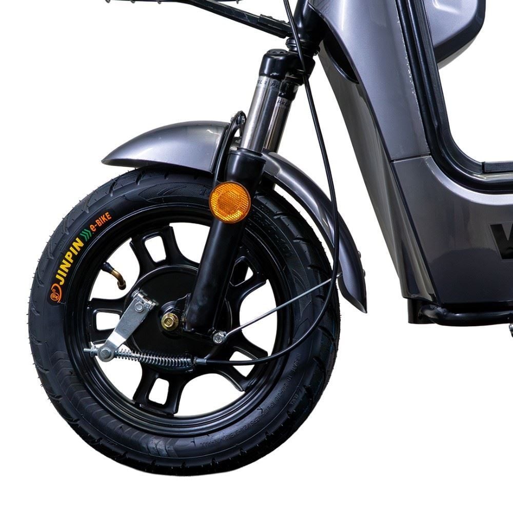 Bicicleta Elétrica Wehawk Wx-03 Basket 800W Bateria Lítio 48V - Cinza