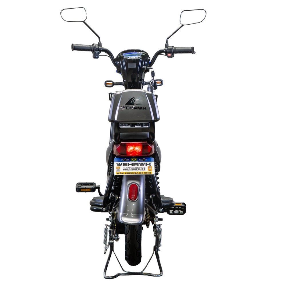 Bicicleta Elétrica Wehawk Wx-03 Basket 800W Bateria Lítio 48V - Cinza