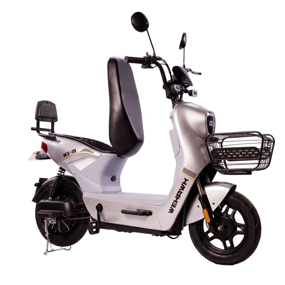 Bicicleta Elétrica Wx-15 Wehawk 800W Bateria Lítio 48V 20Ah - Prata