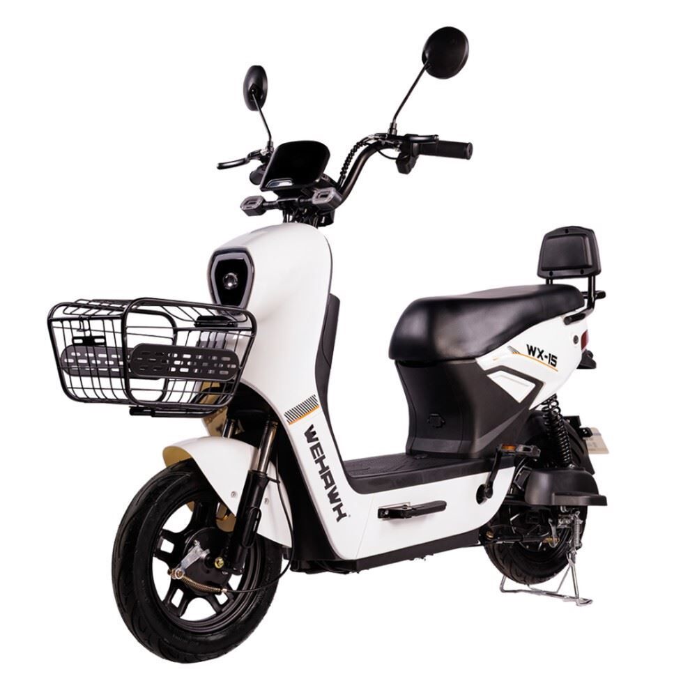 Bicicleta Elétrica Wx-15 Wehawk 800W Bateria Lítio 48V 20Ah - Branco e Cinza