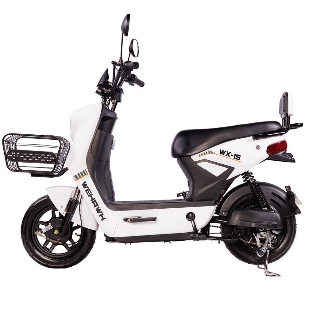 Bicicleta Elétrica Wx-15 Wehawk 800W Bateria Lítio 48V 20Ah - Branco e Cinza