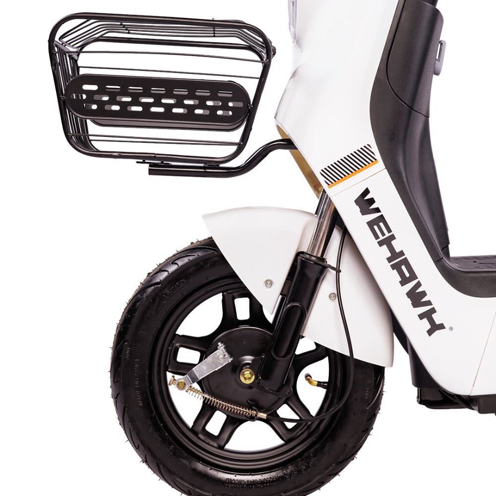 Bicicleta Elétrica Wx-15 Wehawk 800W Bateria Lítio 48V 20Ah - Branco e Cinza