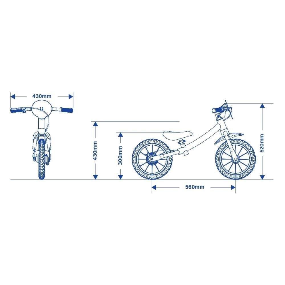 Bicicleta Infantil Balance Bike Feminina - Feminina
