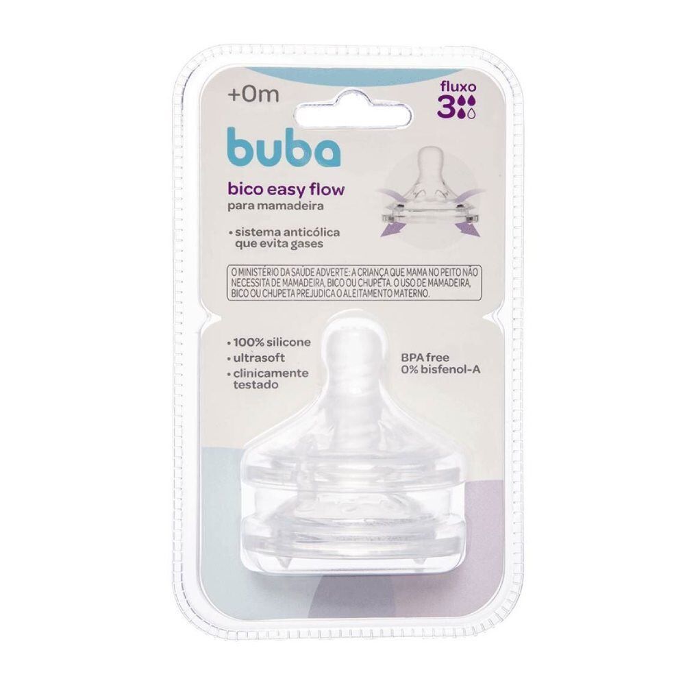 Bico para Mamadeira Easy Flow Buba - Fluxo 3
