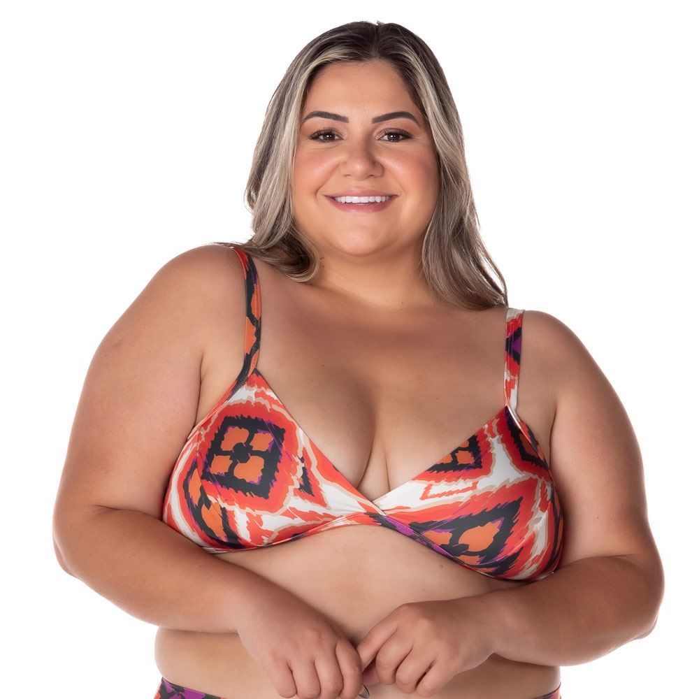 Biquíni Plus Size Estampado Patrícia Foster Mais