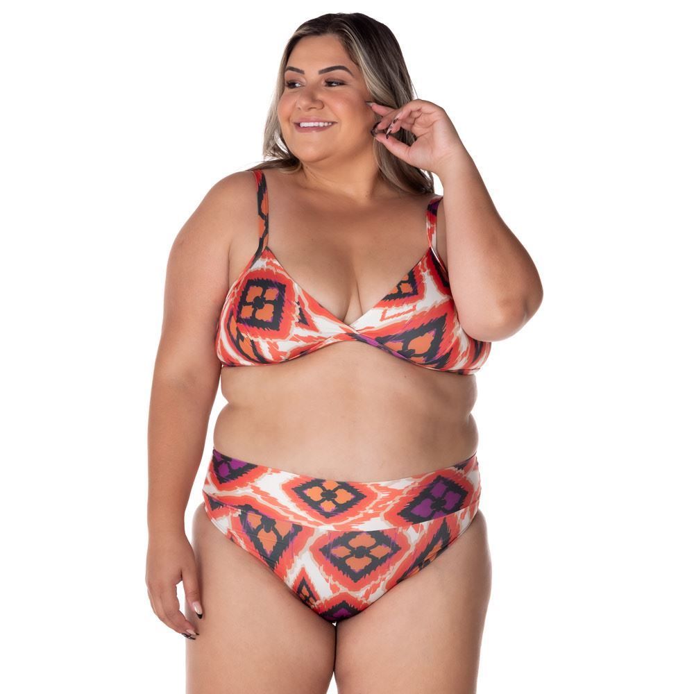 Biquíni Plus Size Estampado Patrícia Foster Mais