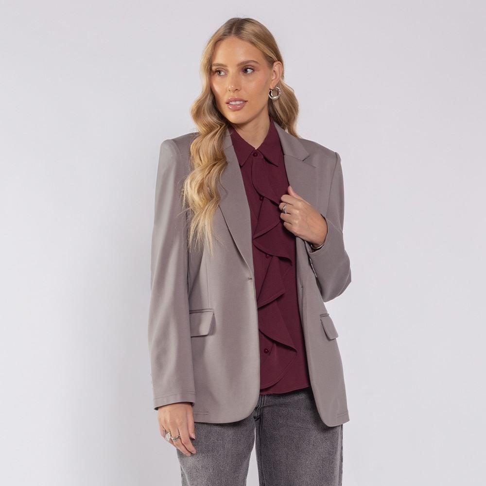 Blazer Feminino Em Ponto Roma Patricia Foster