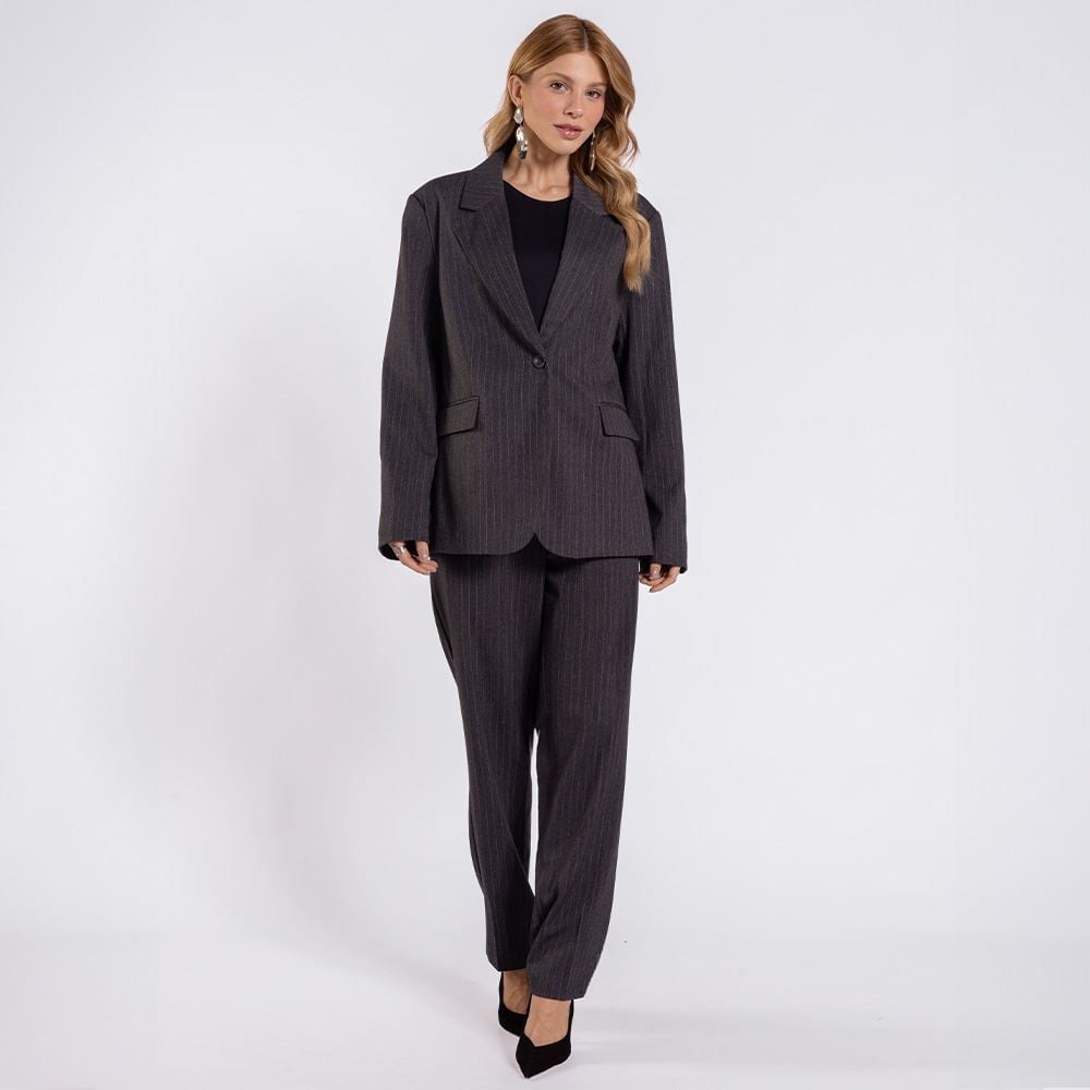 Blazer Feminino Risca De Giz Patricia Foster