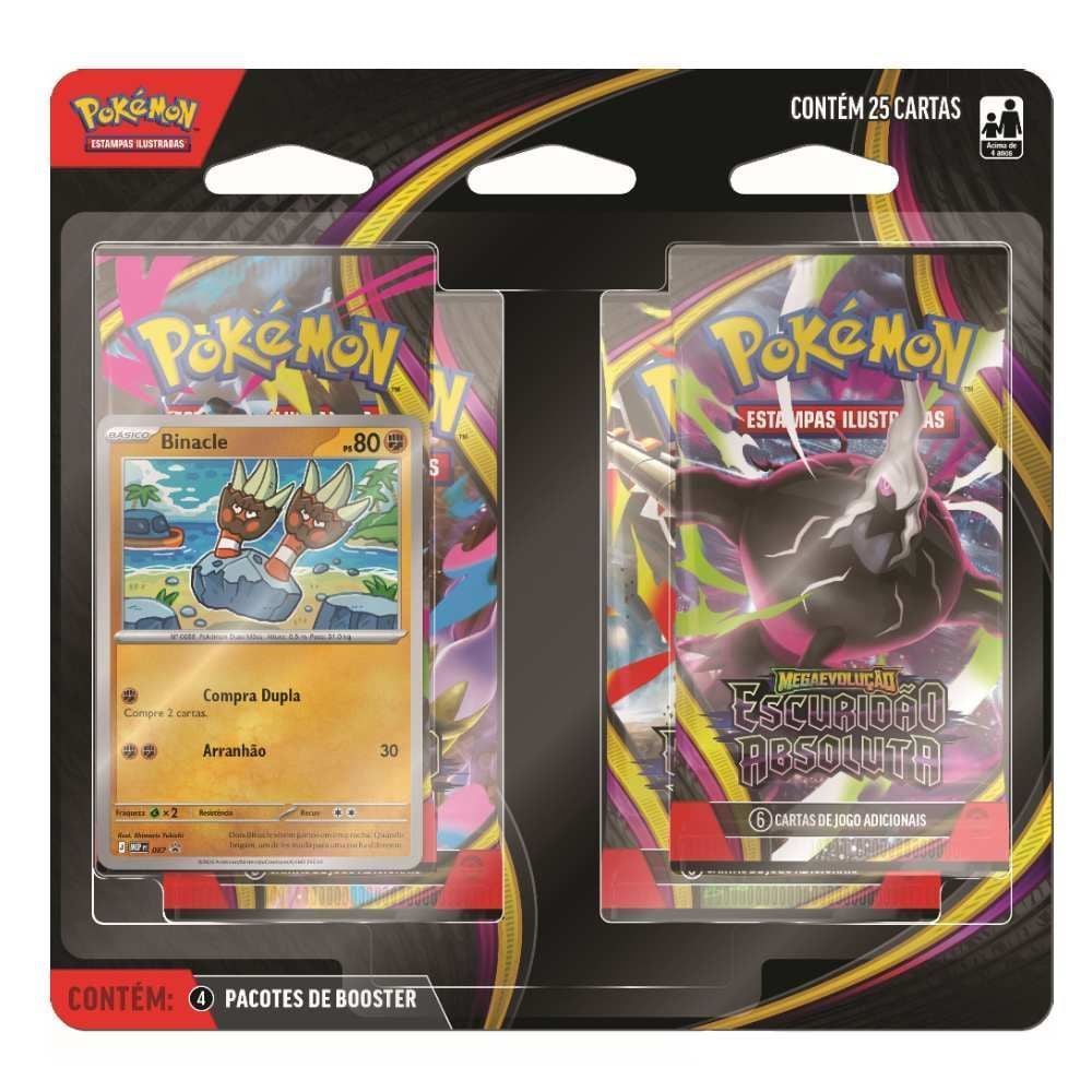 Blister Quádruplo Pokémon Me05 Escuridão Absoluta