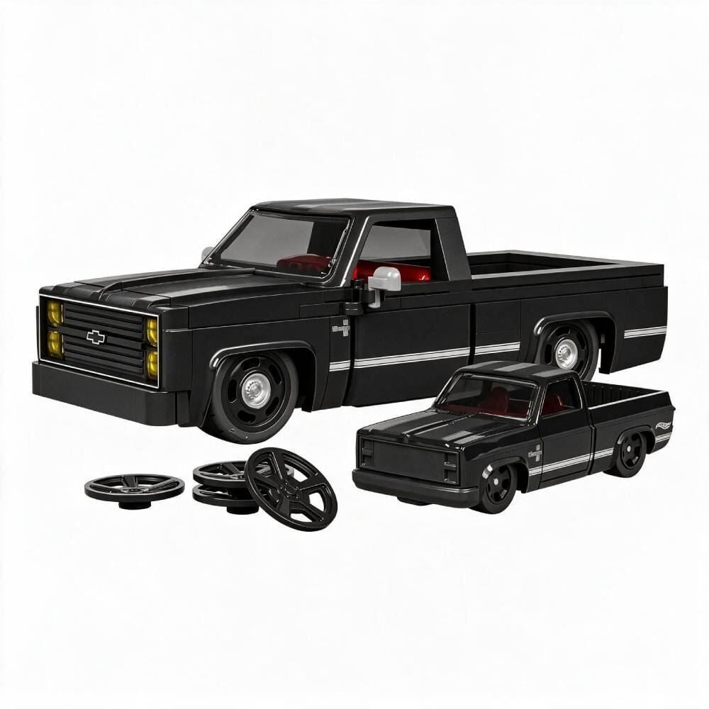 Blocos de Montar Carro Chevy Silverado Mattel