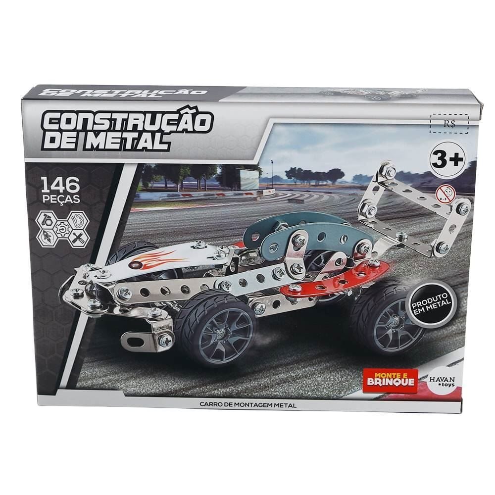 Blocos de Montar Construção de Metal Fórmula 1 Havan Toys
