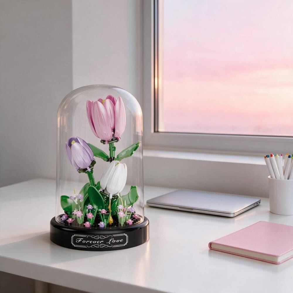 Blocos de Montar Flores Tulipa Havan Toys - HBR0916