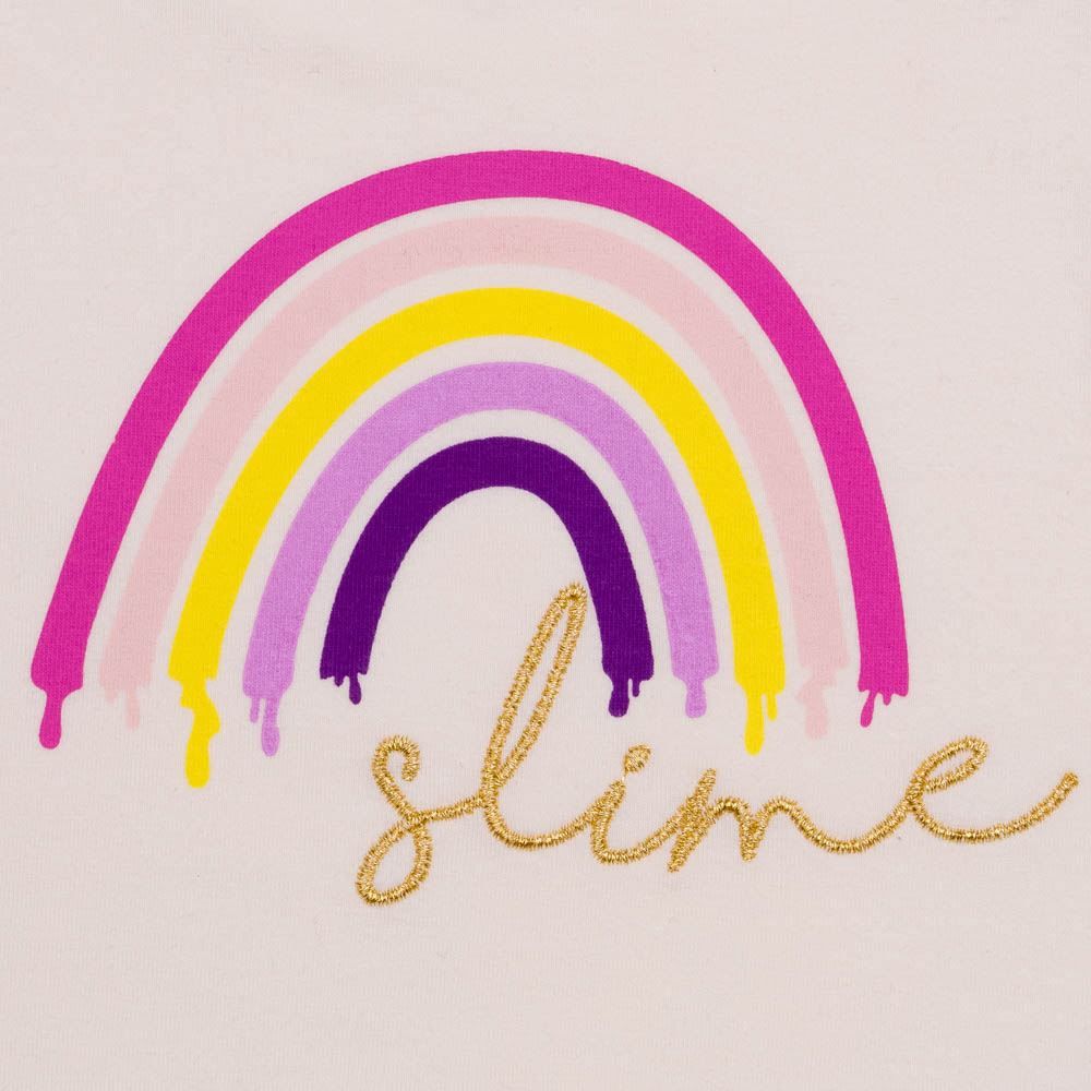 Blusa 4 a 10 anos Cotton Slime Bordado Marmelada
