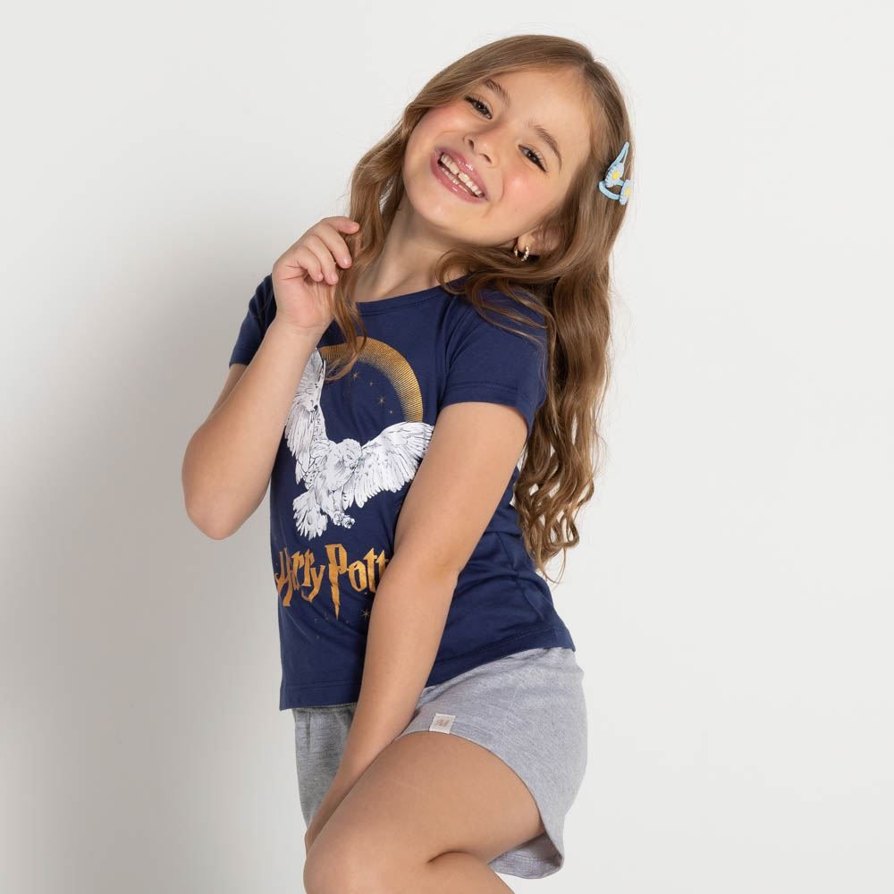 Blusa 4 a 10 anos Harry Potter Coruja Bandup