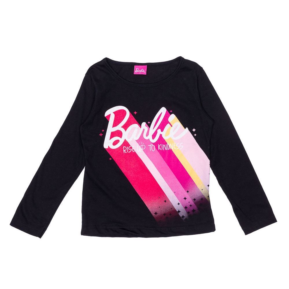 Blusa 4 a 10 anos M/Malha Barbie Colorido Mattel