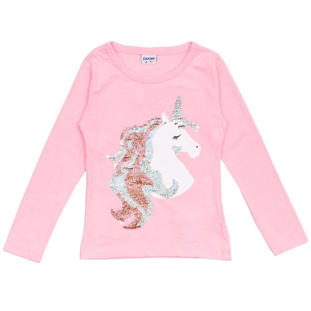 Blusa 4 ao 10 de Malha com Unicórnio Bordado Fakini