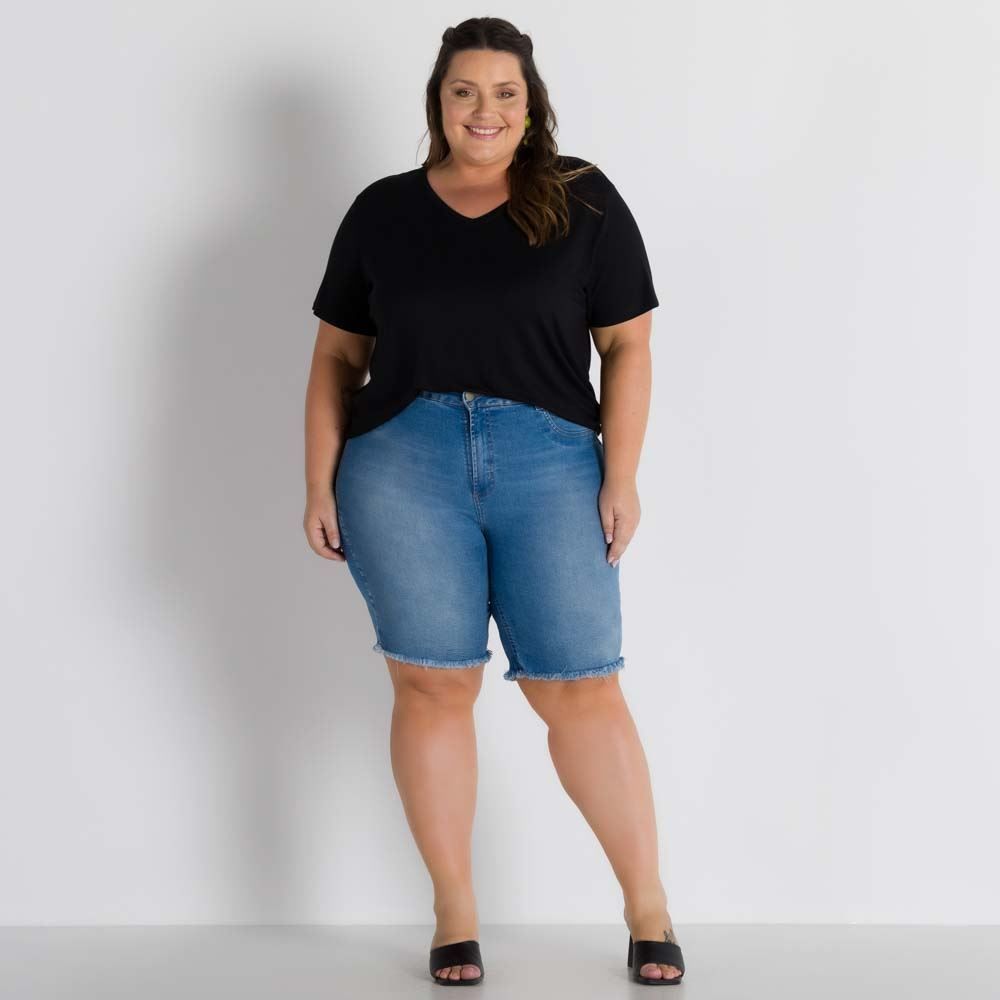 Blusa Básica Plus Size Patricia Foster Mais
