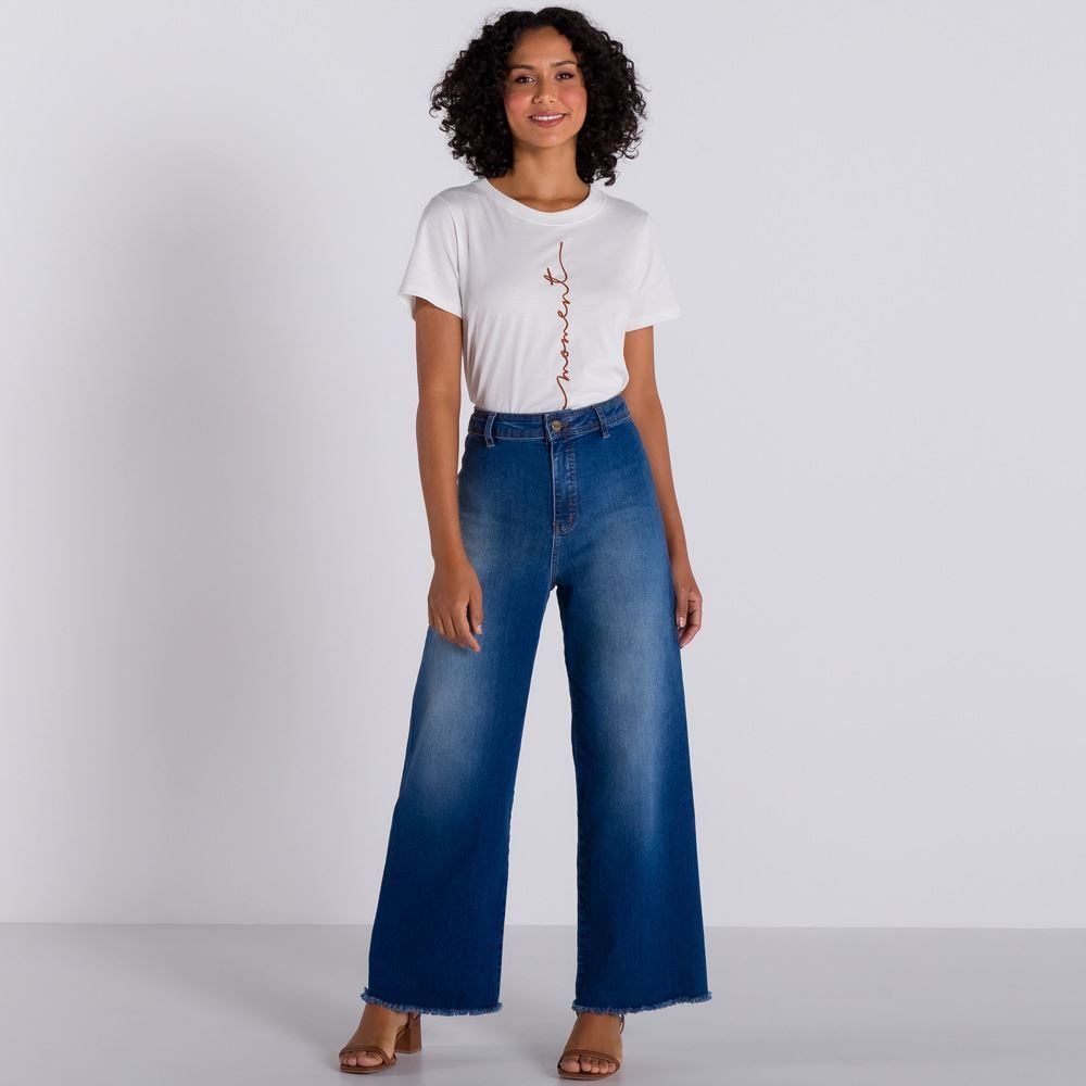 Blusa com Bordado Corda Patrícia Foster