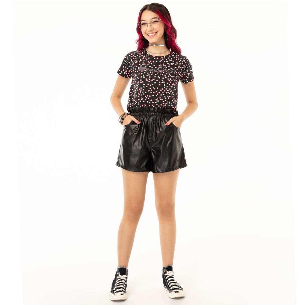Blusa Cropped 8 a 16 anos Luluca Brandili