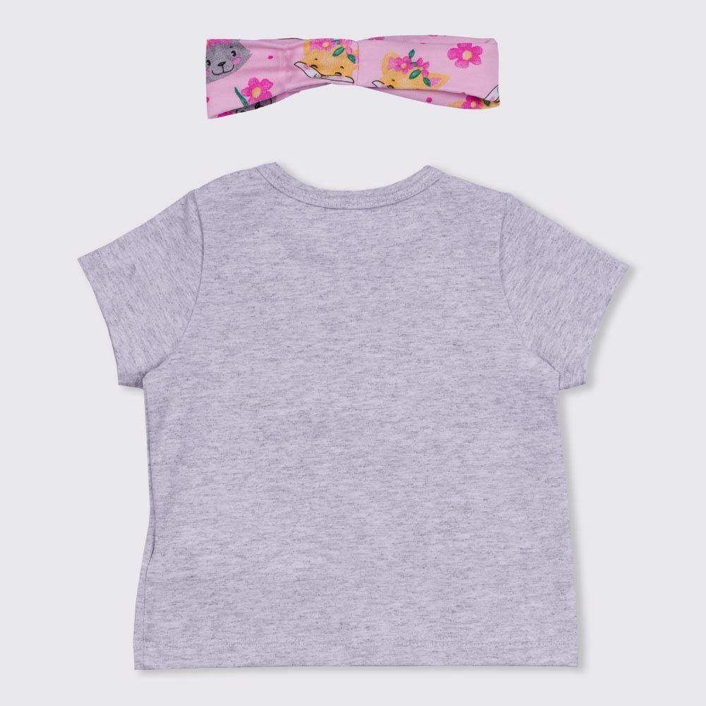 Blusa de Bebê Cotton + Faixa de Cabelo Yoyo Baby