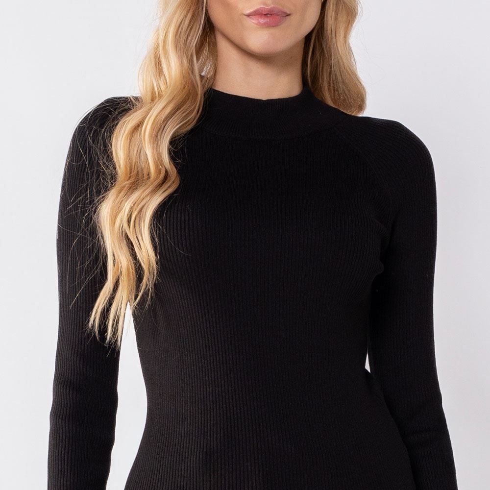 Blusa De Tricô Feminina Gola Alta Boby Blues