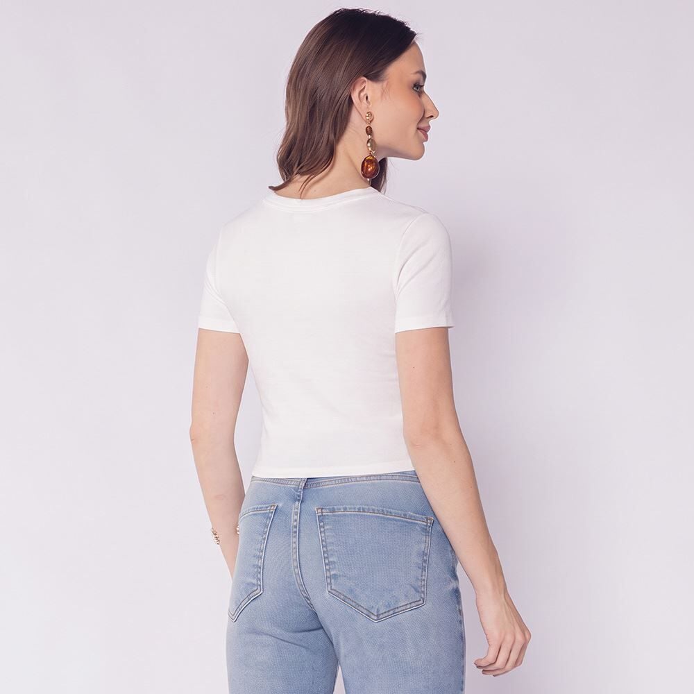 Blusa Feminina Canelada Sem Costura Patricia Foster