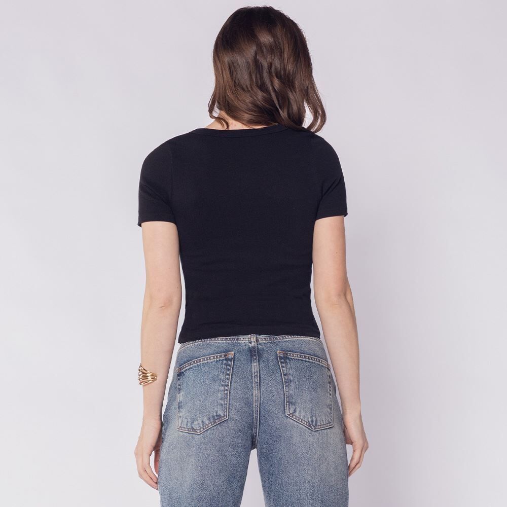 Blusa Feminina Canelada Sem Costura Patricia Foster