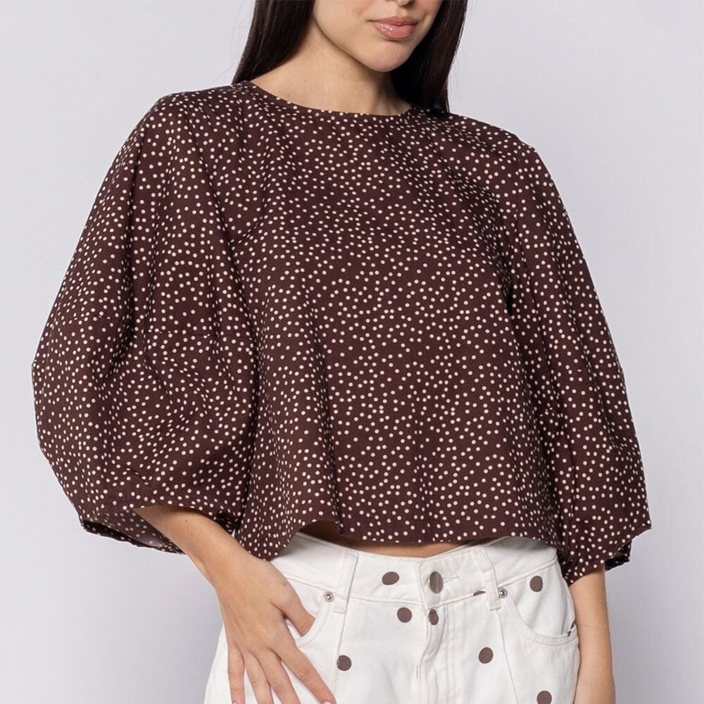 Blusa Feminina Cropped De Póa Patricia Foster