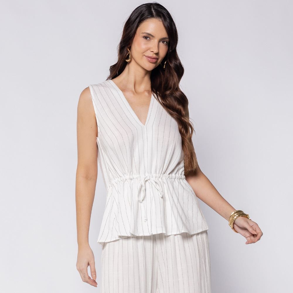 Blusa Feminina Em Linho Patricia Foster