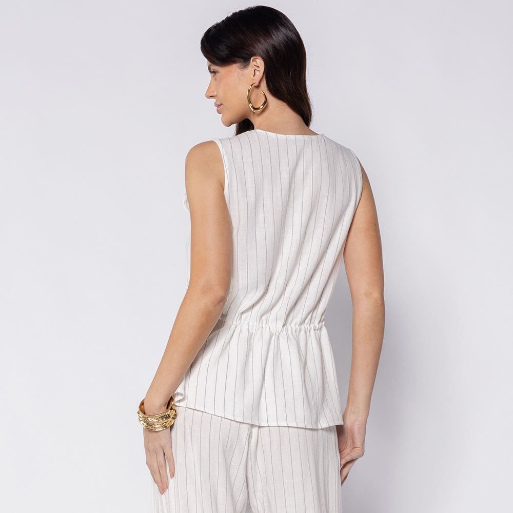 Blusa Feminina Em Linho Patricia Foster