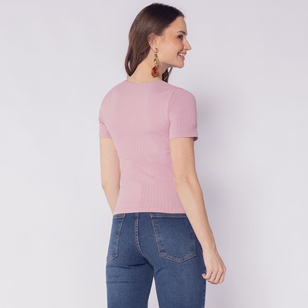 Blusa Feminina Em Poliamida Sem Costura Patricia Foster