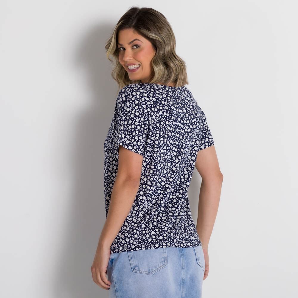 Blusa Feminina Gola Redonda Patrícia Foster