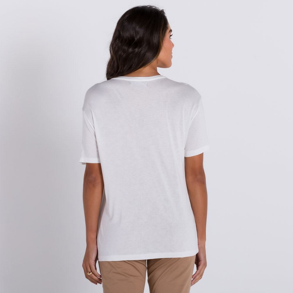 Blusa Flores Foil Patrícia Foster