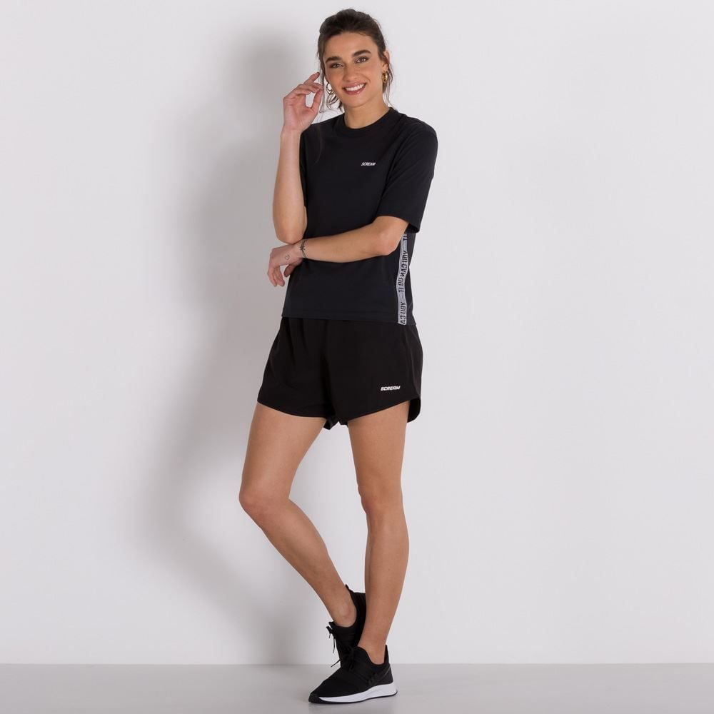 Blusa Malha com Cadarço Scream